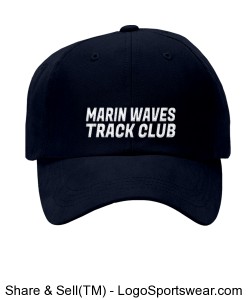 MARIN WAVES YOUTH 6-PANEL TWILL CAP Design Zoom