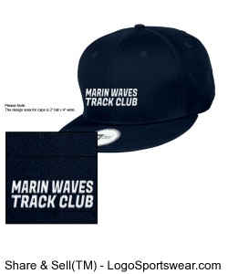 MARIN WAVES NEW ERA - FLAT BILL SNAPBACK CAP Design Zoom